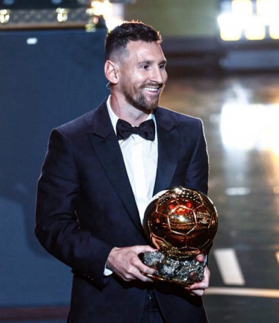 Lionel Messi Baloon d'Or kedelapan kalinya. (Foto: PMJ/IG AFA)