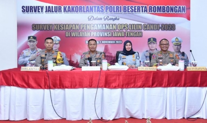 Dirgakkum Korlantas Polri, Brigjen Pol Aan Suhanan bersama stakeholder melakukan pengecekan jalur jelang Natal dan Tahun Baru. (Foto: PMJ News)