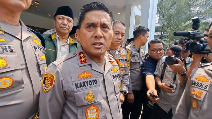 Kapolda Metro Jaya Irjen Pol Karyoto beri keterangan. (Foto: PMJ//Fajar).