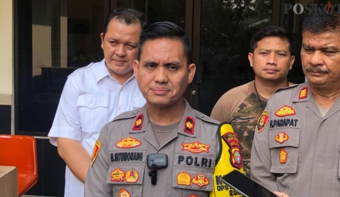 Kapolsek Cengkareng, Kompol Hasoloan Situmorang saat memberikan keterangan. (Foto: PMJ News)