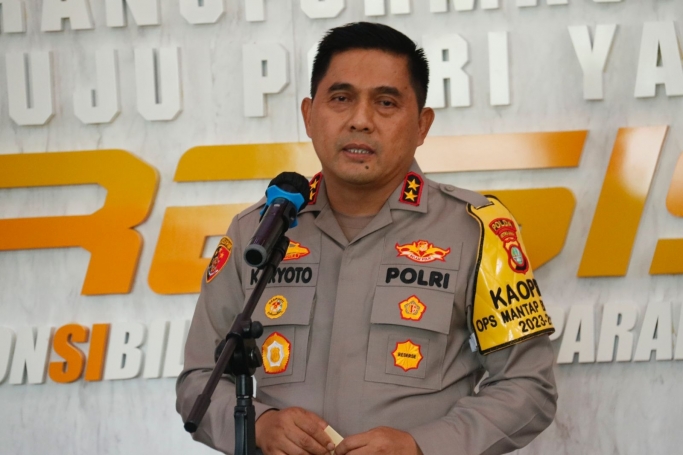 Kapolda Metro Jaya Irjen Pol Karyoto saat memberikan keterangan pers. (Foto: PMJ News)