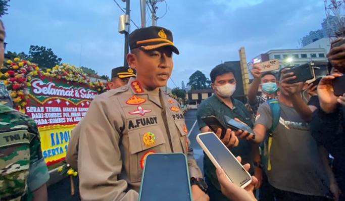 Kapolres Metro Depok, Kombes Pol Ahmad Fuady saat memberikan keterangan pers. (Foto: PMJ News)