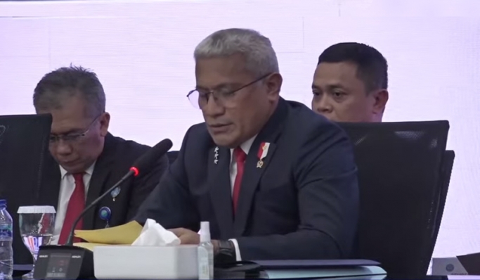Kepala Badan Narkotika Nasional, Komjen Pol Marthinus Hukom saat konferensi pers. (Foto: PMJ News/YouTube BNN RI)