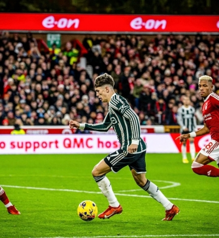 Manchester United saat dihajar Nottingham Forest 1-2. (Foto: PMJ/Instagram MU).