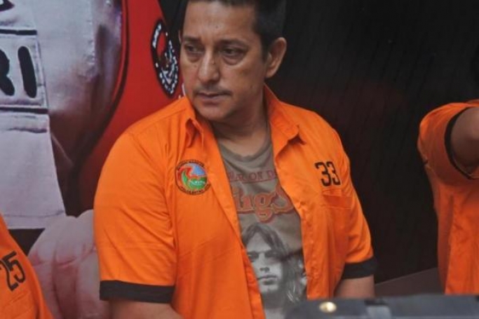Aktor Ibra Azhari ditangkap lagi. (Foto: PMJ/Ist).