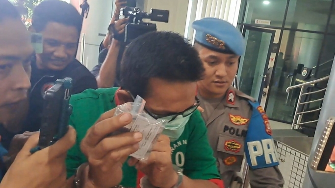 Ibra Azhari di Polres Jakarta Barat. (Foto: PMJ/Ist).
