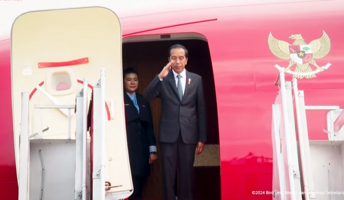 Presiden Jokowi bertolak ke Filipina dalam rangka kunjungan kerja. (Foto: PMJ News/YouTube Setpres)