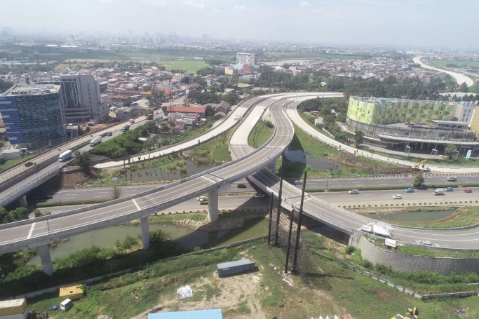 Tol Cengkareng-Batu Ceper-Kunciran (CBK) Kota Tangerang. (Foto: PMJ/Dok Tol CBK)