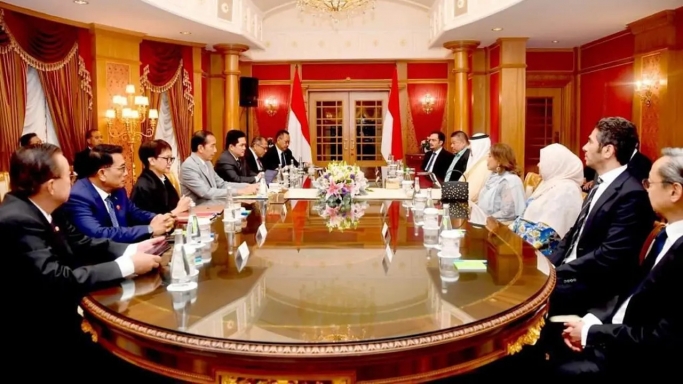 Presiden Jokowi bicara soal IKN ke Pengusaha Brunei Darussalam. (Foto: PMJ/Dok Setpres).