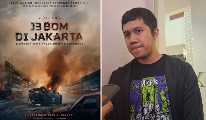 Visinema Picture merilisi film dengan judul 13 Bom di Jakarta. (Foto: PMJ News/Fajar)