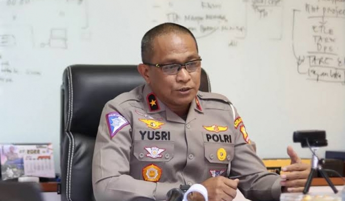 Dirregident Korlantas Polri, Brigjen Pol Yusri Yunus saat memberikan keterangan pers. (Foto: PMJ News)