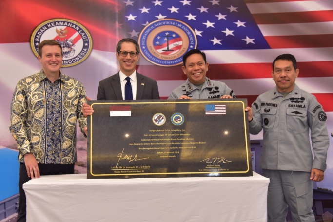 RI dan AS Resmikan Pusat Pelatihan Maritim Anambas di Batam. (Foto: PMJ/Dok Kapuspen).