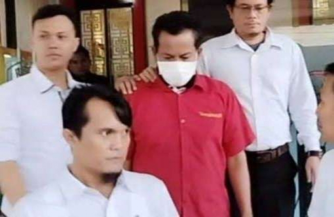 Oknum Anggota KPU diduga peras Caleg diamankan. (Foto: PMJ/Ist). 