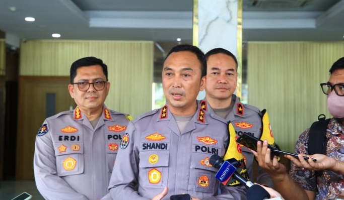 Kadiv Humas Polri, Irjen Pol Shandi Nugroho saat memberikan keterangan pers. (Foto: PMJ News)