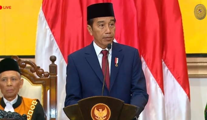 Presiden Jokowi. (Foto: PMJ News/YouTube Mahkamah Agung)