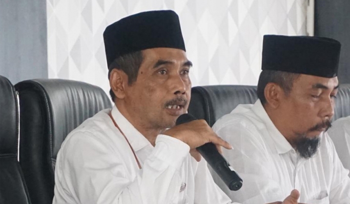 Kepala Kantor Kemenag Kabupaten Blitar, Baharudin saat memberikan keterangan. (Foto: PMJ News/Dok Kemenag)