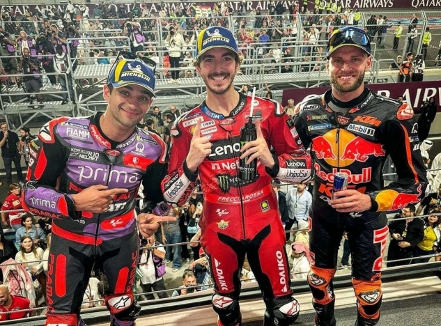 Francesco Bagnaia juara MotoGP Qatar. (Foto: PMJ/Instagram Ducati).