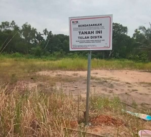 KPK sita tanah milik Adhi Purnomo. (Foto: PMJ/Dok KPK).