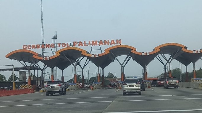 Gerbang Tol Palimanan biasa dilalui pemudik. (Foto: PMJ/Gtg). 