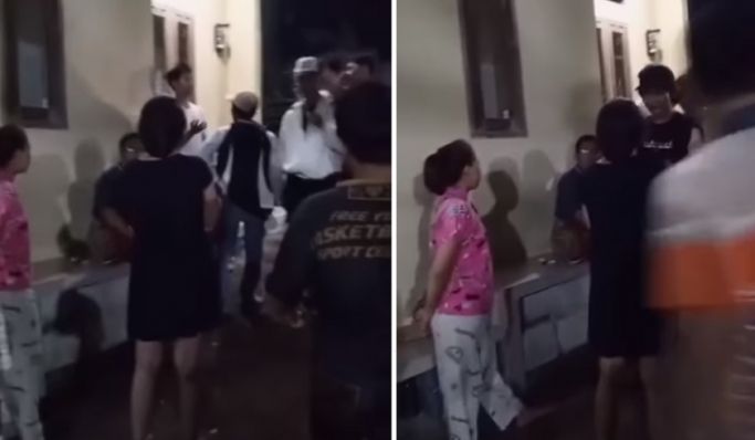 Sebuah video viral di medsos soal selisih paham warga yang merasa terganggu dengan tradisi bangunkan sahur keliling di Depok. (Foto: PMJ News/Instagram @info_jabodetabek)