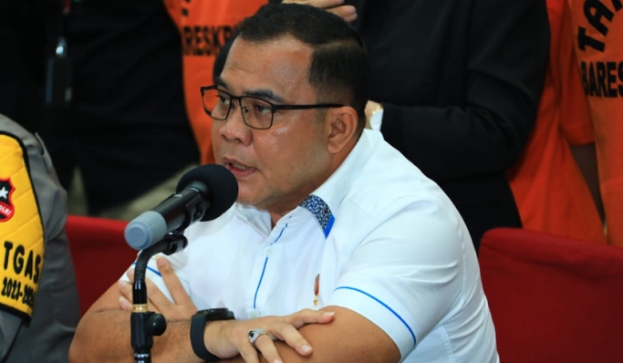 Dirtipidter Bareskrim Polri, Brigjen Pol Nunung Syaifuddin saat memberikan keterangan pers. (Foto: PMJ News/Fajar)