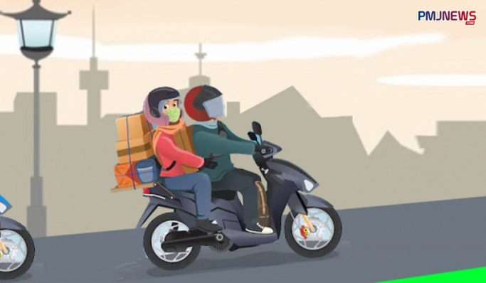 Ilustrasi mudik menggunakan sepeda motor. (Foto: Dok PMJ News)
