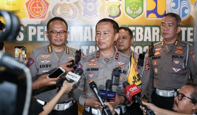 Kepala Korlantas Polri, Irjen Pol Aan Suhanan saat memberikan keterangan pers. (Foto: PMJ News)