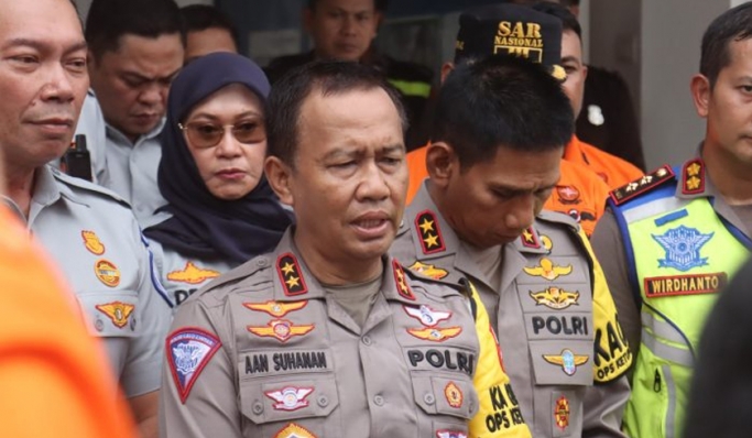 Kepala Korlantas Polri, Irjen Pol Aan Suhanan saat memberikan keterangan pers. (Foto: PMJ News)