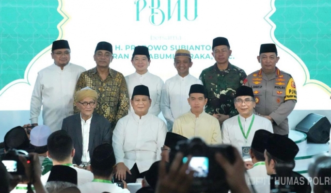 Kapolri Jenderal Listyo Sigit Prabowo menghadiri kegiatan halal bihalal PBNU. (Foto: PMJ News/Divhumas Polri)