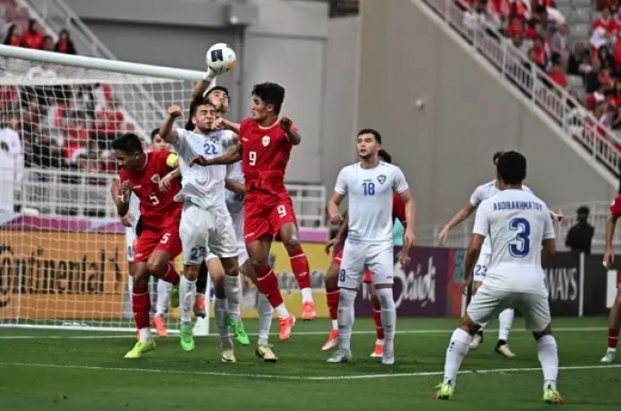 Timnas U-23 saat dikalahkan Uzbekistan. (Foto: PMJ/Dok PSSI).