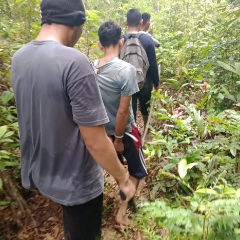 Pemburu Badak Jawa ditangkap. (Foto; PMJ/Ist).