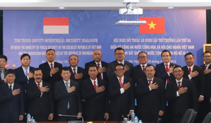 Polri dan Kementerian Keamanan Publik Vietnam sepakati kerjasama pencarian dan pengejaran buronan dari kedua negara. (Foto: PMJ News/Divhumas Polri)