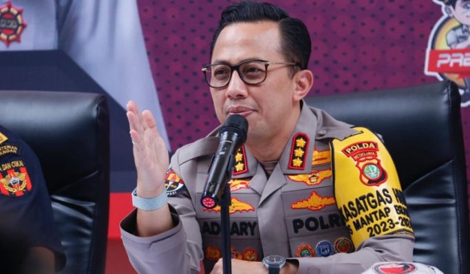 Kabid Humas Polda Metro Jaya, Kombes Pol ade ary Syam Indradi saat konferensi pers. (Foto: PMJ News)