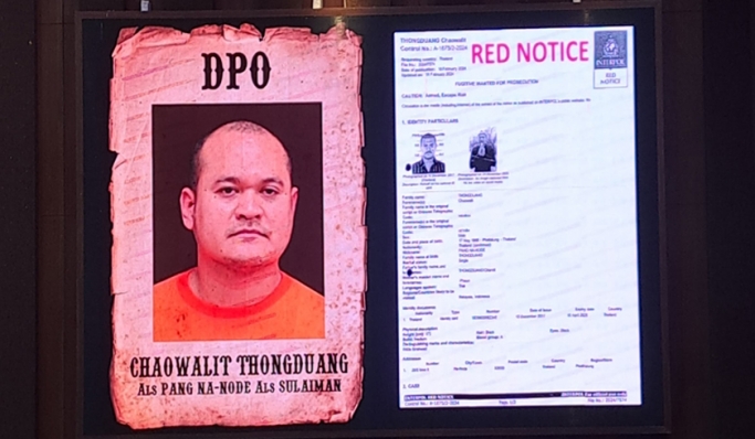 Polri berhasil menangkap buronan Kepolisian Thailand. (Foto: PMJ News/Fajar)