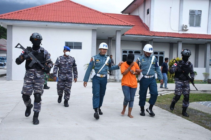 Penyelundupan Narkoba Jaringan Internasional Digagalkan TNI AL. (PMJ/Dok TNI AL).