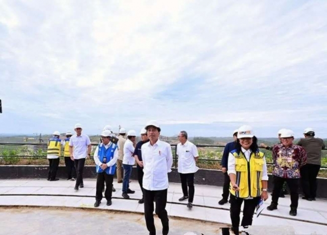 Presiden Joko Widodo di IKN. (Foto: PMJ/Dok Setpres). 