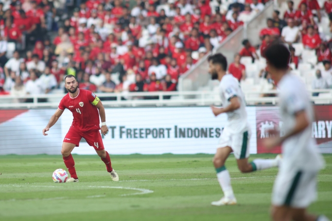 Timnas Indonesia saat menghadapi Timnas Irak. (Foto: PMJ/Dok PSSI).
