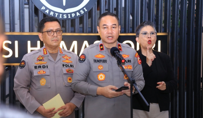 Karo Penmas Divisi Humas Polri, Brigjen Pol Trunoyudo Wisnu Andiko saat memberikan keterangan pers. (Foto: PMJ News)
