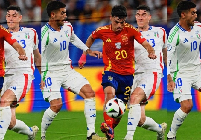 Spanyol sukses benamkan Italia di Euro 2024. (Foto; PMJ/Instagram Azzuri).