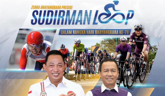 Polri menggelar lomba balap sepeda bertajuk 'Zebra Bhayangkara Presisi Sudirman Loop 2024'. (Foto: PMJ News/Istimewa)