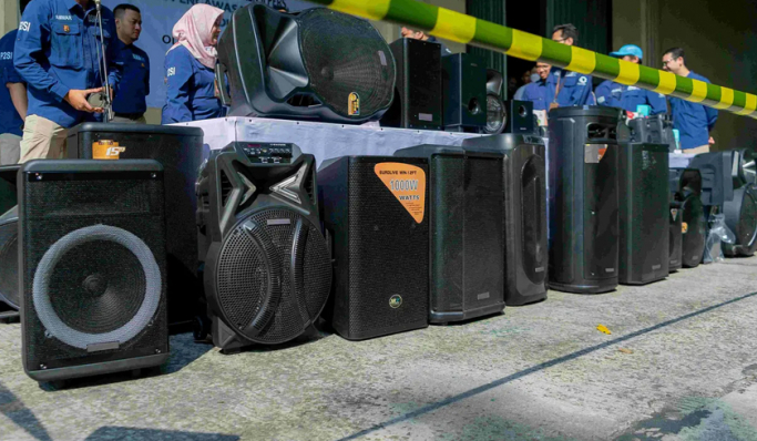 Kementerian Perindustrian mengamankan puluhan ribu speaker aktif non-SNI senilai Rp10,2 miliar. (Foto: PMJ News/Dok Kemenperin)
