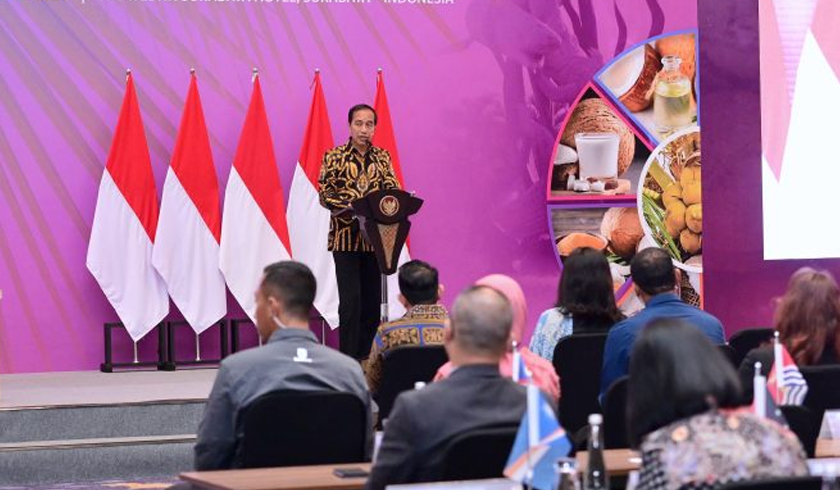 Presiden Jokomembuka Konferensi dan Pameran Kelapa Internasional ke-51. (Foto: PMJ News/BPMI Setkab)