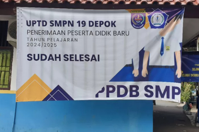 SMPN 19 Depok di kasus manupulasi nilai rapor. (Foto: PMJ/X).