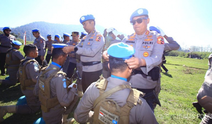 Divhubinter Polri menyiapkan 150 personel Pasukan Garuda Bhayangkara. (Foto: PMJ News)