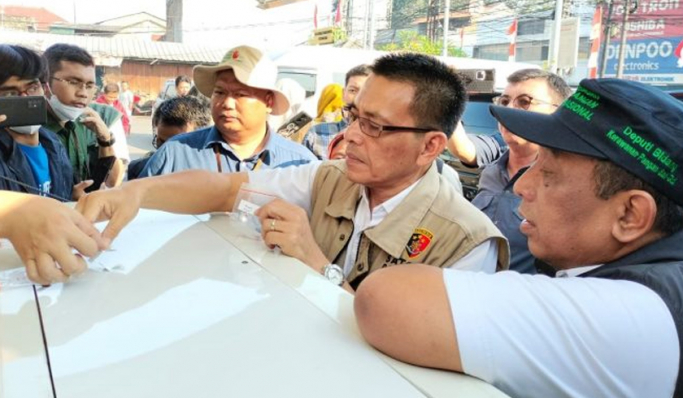 Satgas Pangan Polri dan Badan Pangan Nasional pantau pasokan dan harga di Pasar Tambun, Kabupaten Bekasi. (Foto: PMJ News)