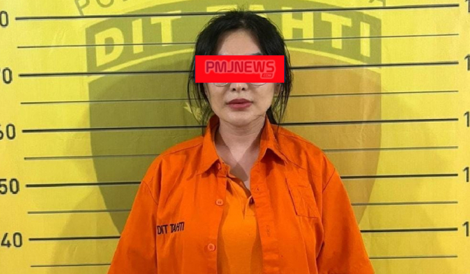 Artis sekaligus selebgram bernama Angela Charlie alias Angela Lee jadi tersangka kasus penipuan. (Foto: PMJ News/Fajar)