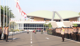 Ribuan personel gabungan diterjunkan untuk pengamanan di Gedung DPR RI. (Foto: PMJ News)