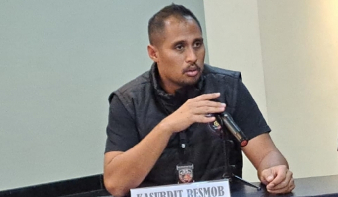 Kasubdit Resmob Ditreskrimum Polda Metro Jaya, AKBP Titus Yudho Ully saat memberikan keterangan. (Foto: Dok PMJ News)