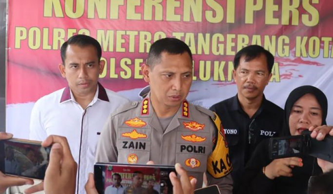 Kapolres Metro Tangerang Kota, Kombes Pol Zain Dwi Nugroho saat memberikan keterangan pers. (Foto: PMJ News)