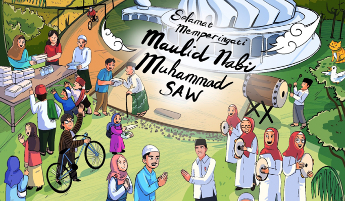 Presiden Jokowi turut memperingati Maulid Nabi Muhammad SAW. (Foto: PMJ News/X.com @jokowi)